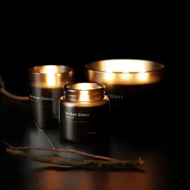 Amber Glass Candle 8